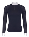 LeMieux Olivia Ladies Long Sleeve Show Shirt, Navy