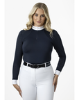 LeMieux Olivia Ladies Long Sleeve Show Shirt, Navy