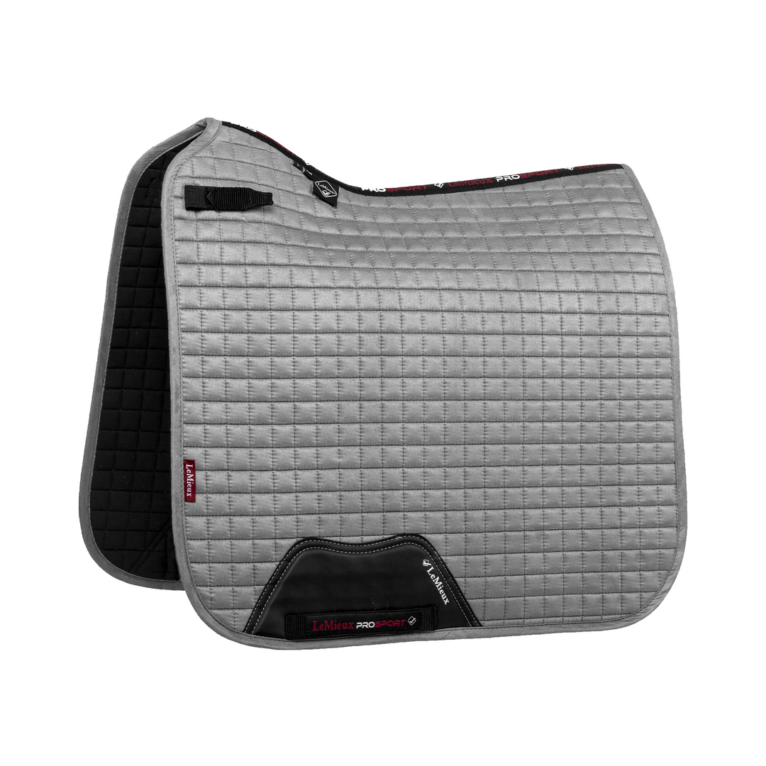LeMieux Suede Dressage Saddle Pad, Gray