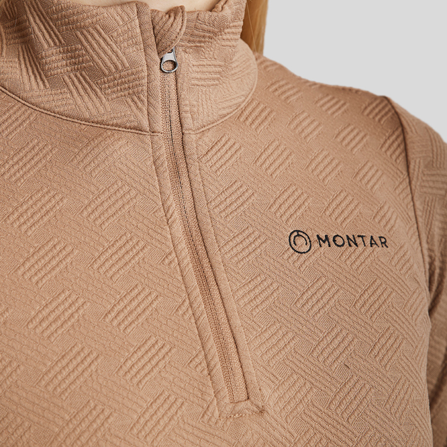 Montar MoCilia Ladies Long Sleeve Training Shirt, Latte