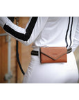 Penelope Phone Pocket, Brandy/Cognac