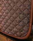Sixteen Cypress Dressage Pad, Herringbone & Cognac