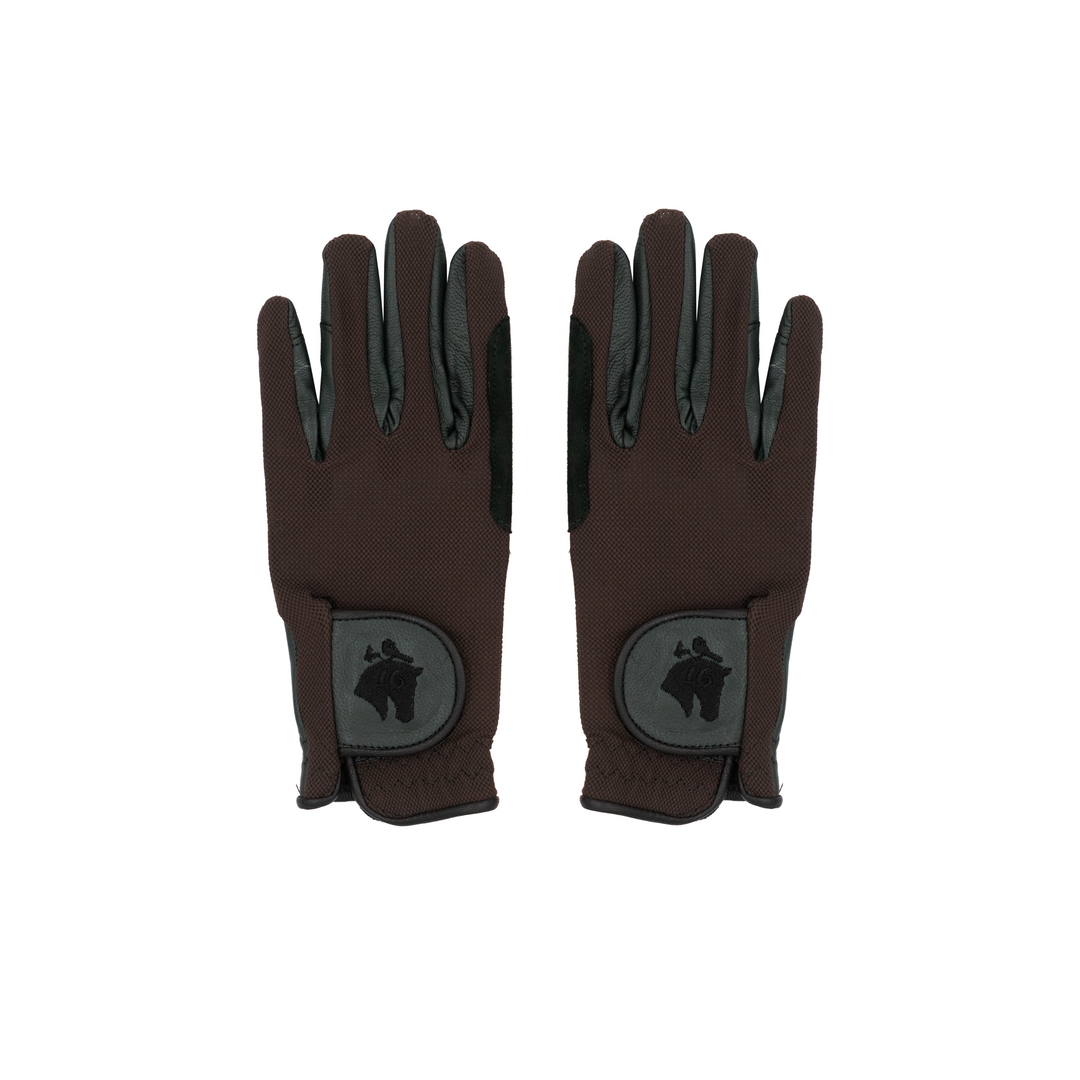 Sixteen Cypress Riding Gloves, Forest & Tobacco