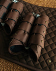 Sixteen Cypress Leatherette Splint Boots, Hickory