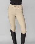 Yagya Ladies Timeless Full Grip Riding Breeches, Beige