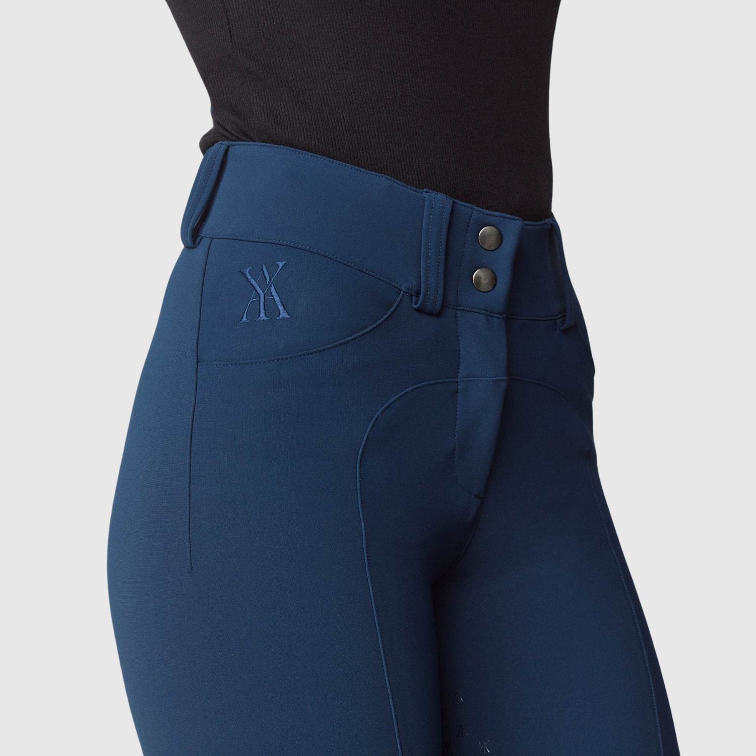 Yagya Ladies Compression Performance Breeches Full Grip, Navy