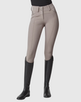 Yagya Ladies Compression Performance Breeches Knee Grip, Taupe