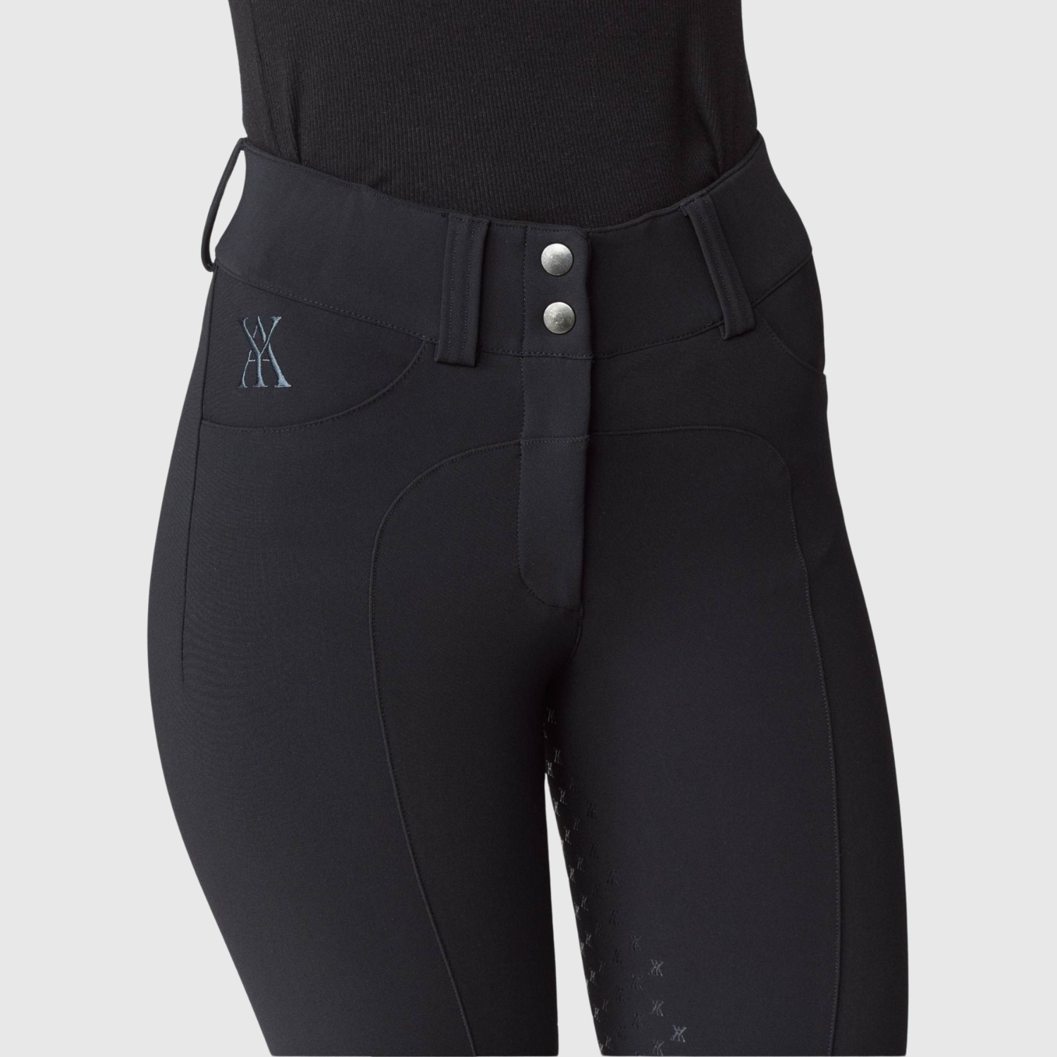 Yagya Ladies Compression Performance Breeches Full Grip, Black