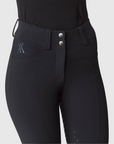 Yagya Ladies Compression Performance Breeches Knee Grip, Black