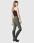 Yagya Ladies Compression Performance Breeches Full Grip, Green