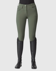 Yagya Ladies Compression Performance Breeches Knee Grip, Green