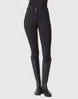 Yagya Ladies Compression Performance Breeches Knee Grip, Black