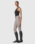 Yagya Ladies Compression Performance Breeches Knee Grip, Taupe