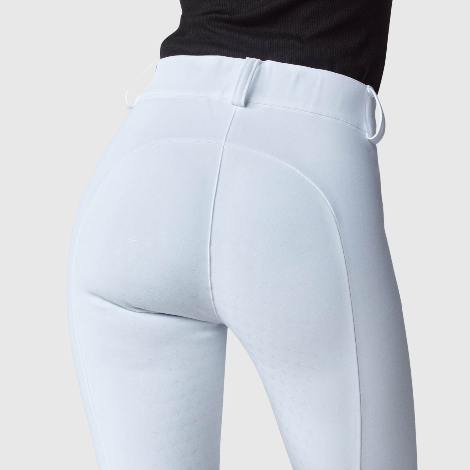 Yagya Ladies Compression Performance Full Grip Breeches, White