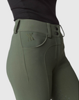 Yagya Ladies Compression Performance Breeches Full Grip, Green