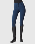 Yagya Ladies Compression Performance Breeches Full Grip, Navy