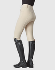 Yagya Ladies Compression Performance Knee Grip Breeches, Tan