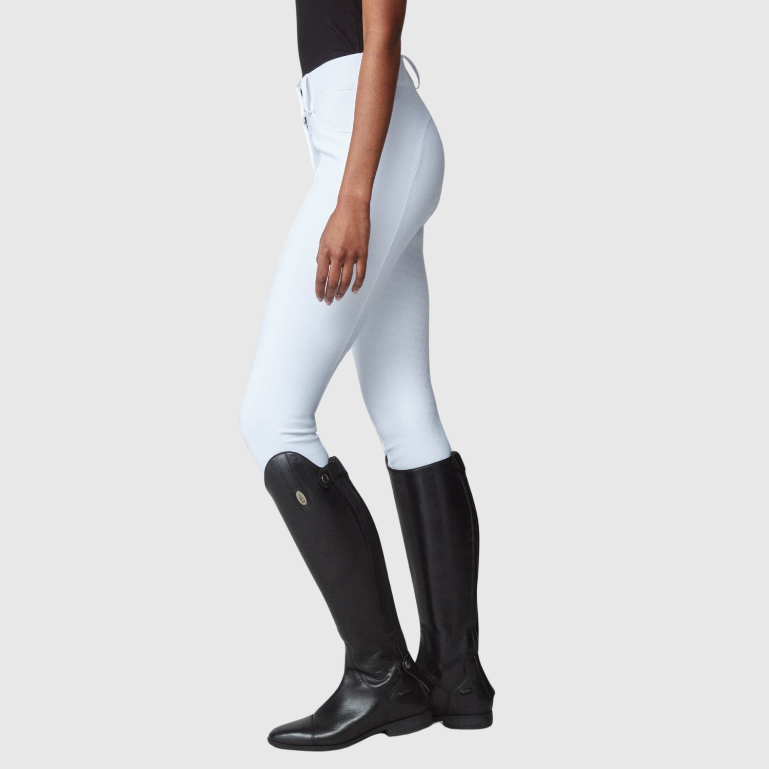 Yagya Ladies Compression Performance Full Grip Breeches, White