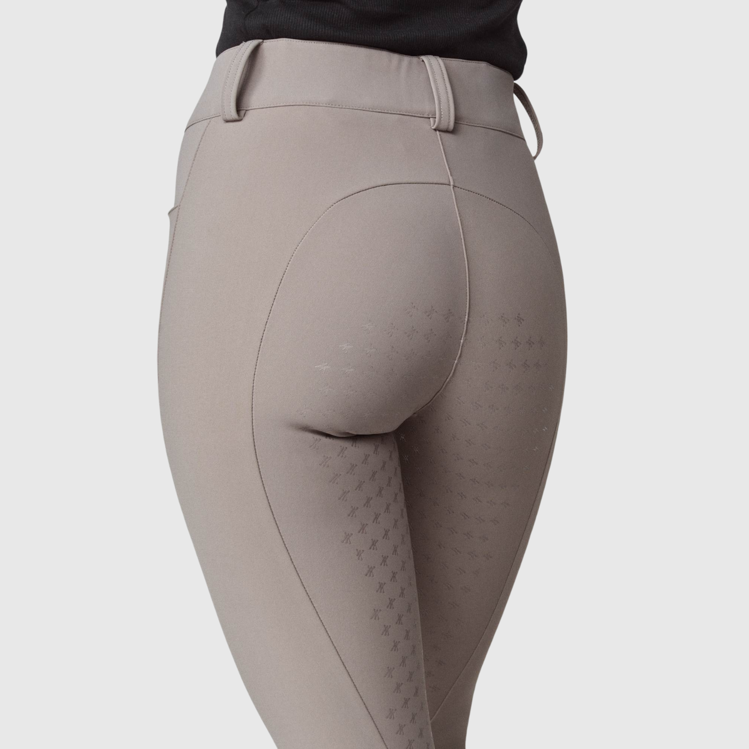 Yagya Ladies Compression Performance Breeches Full Grip, Taupe