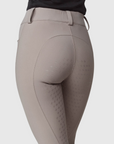 Yagya Ladies Compression Performance Breeches Full Grip, Taupe