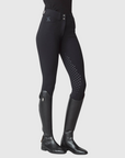 Yagya Ladies Compression Performance Breeches Knee Grip, Black