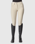 Yagya Ladies Compression Performance Knee Grip Breeches, Tan