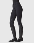 Yagya Ladies Compression Performance Breeches Knee Grip, Black