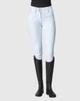 Yagya Ladies Compression Performance Full Grip Breeches, White