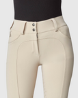 Yagya Ladies Compression Performance Knee Grip Breeches, Tan