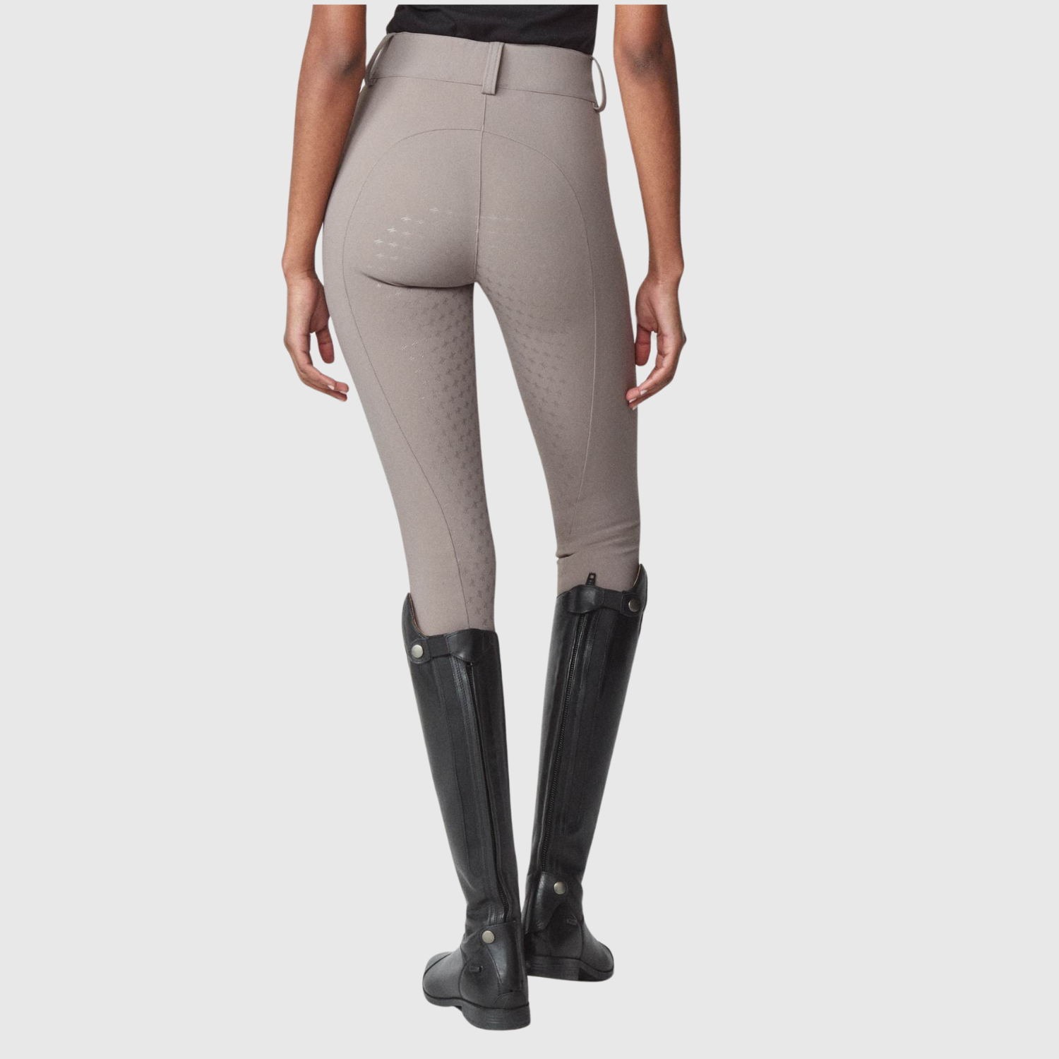 Yagya Ladies Compression Performance Breeches Full Grip, Taupe