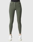 Yagya Ladies Compression Performance Breeches Full Grip, Green