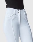 Yagya Ladies Compression Performance Full Grip Breeches, White