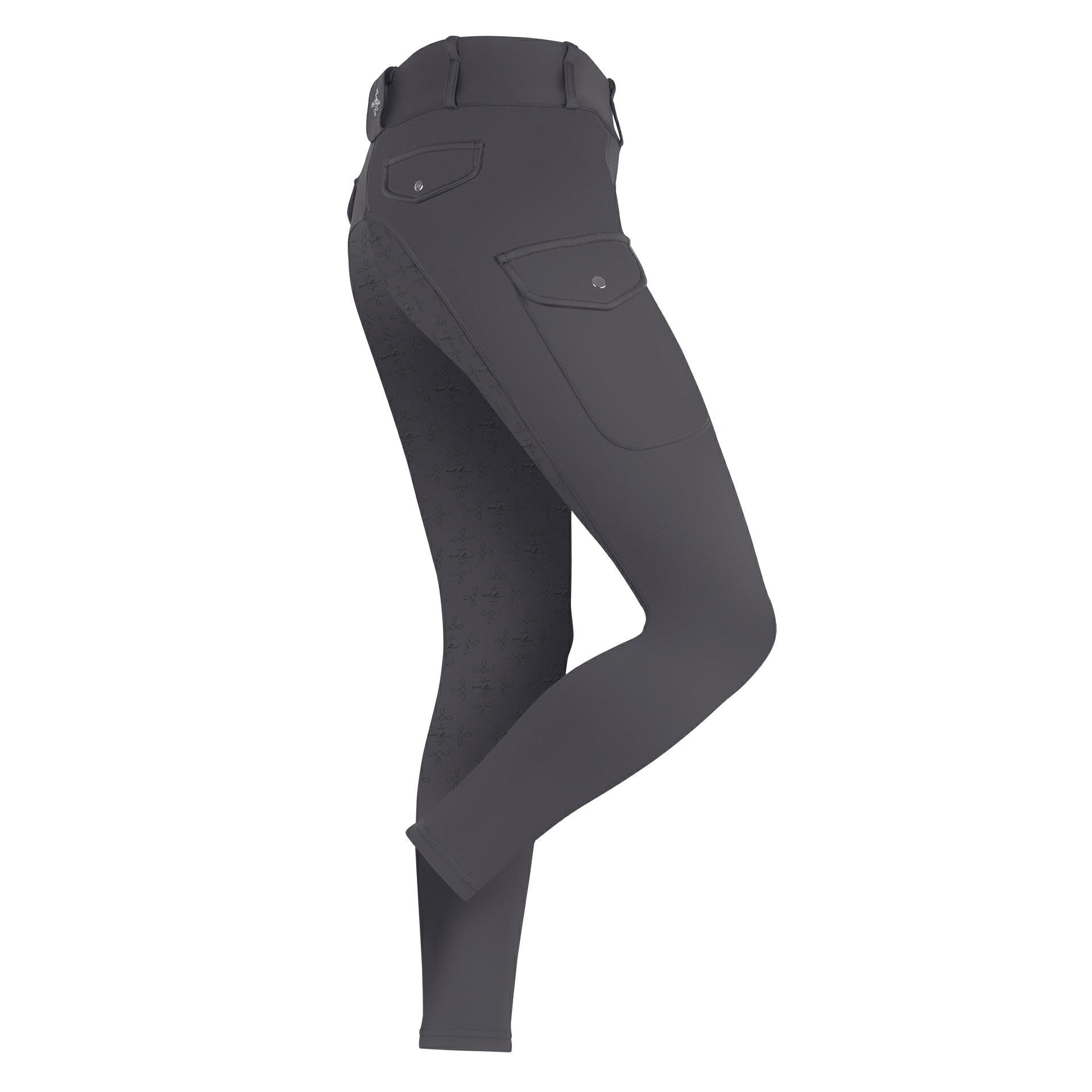 Fair Play ASTRID Full Grip, High Rise Breeches, Gray