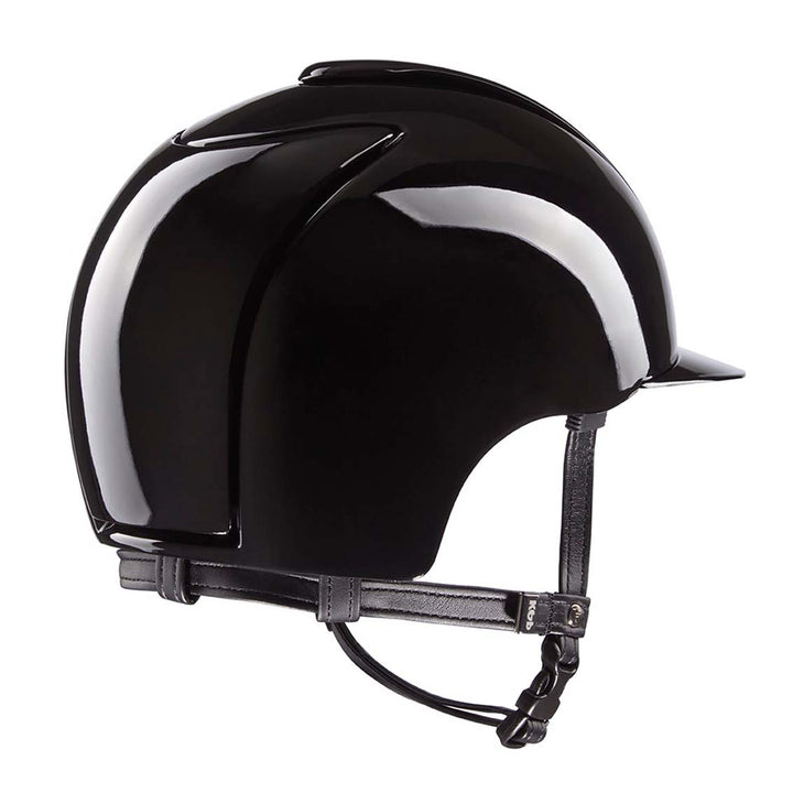 KEP Italia Helmet Cromo Polish Black, Black Grid, Polo Peak