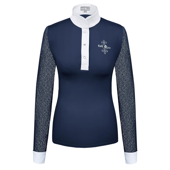 Fair Play Competition Shirt CECILE Long Sleeve Navy