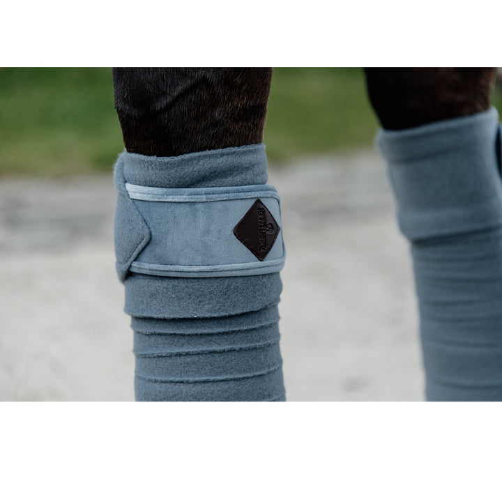 Kentucky Horsewear Polar Fleece Bandages Velvet, Light Blue