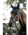 Kentucky Horsewear Fly Veil Wellington Leather, Navy