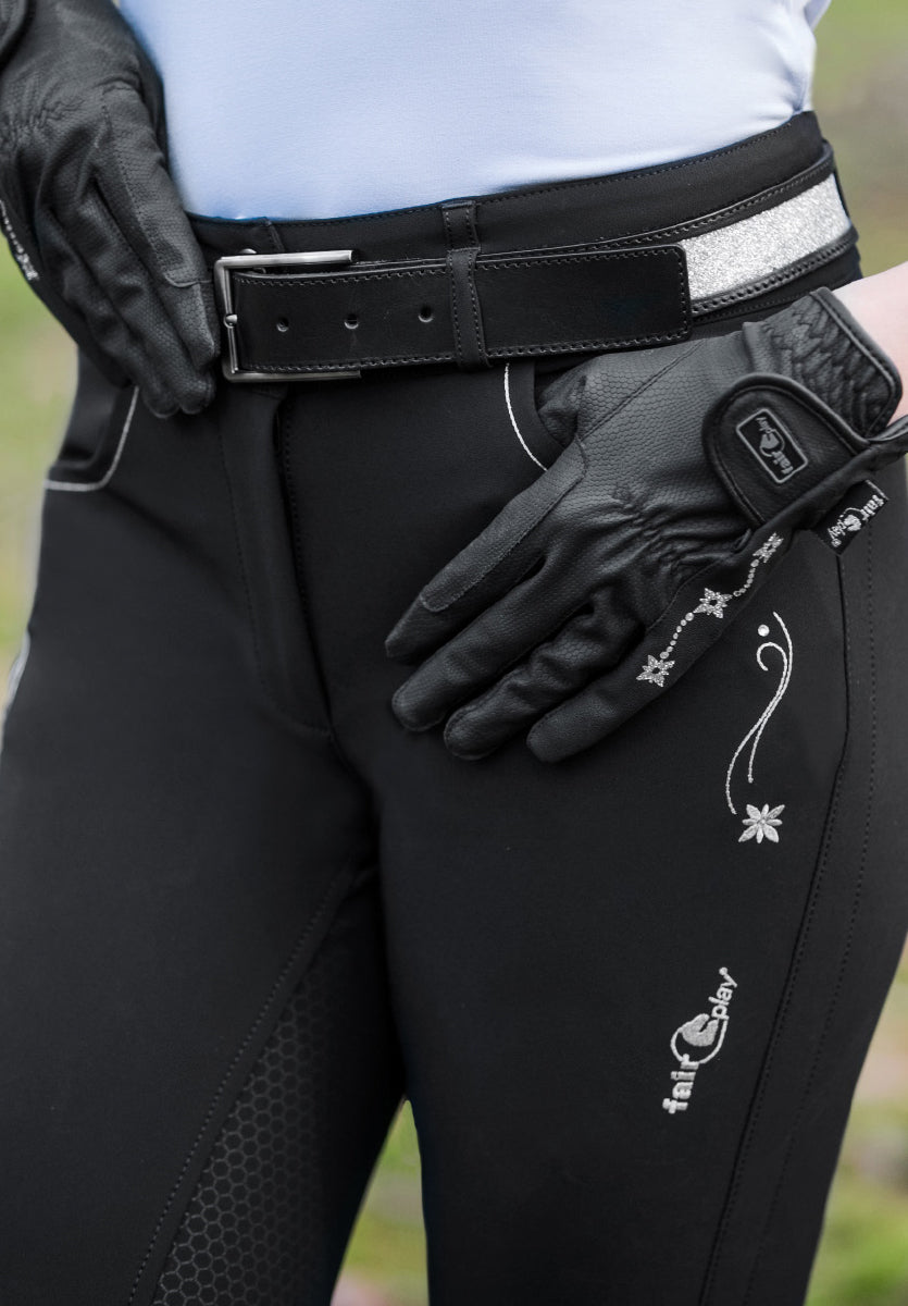 Fair Play Breeches Full Grip, High Rise LIVIANA Black