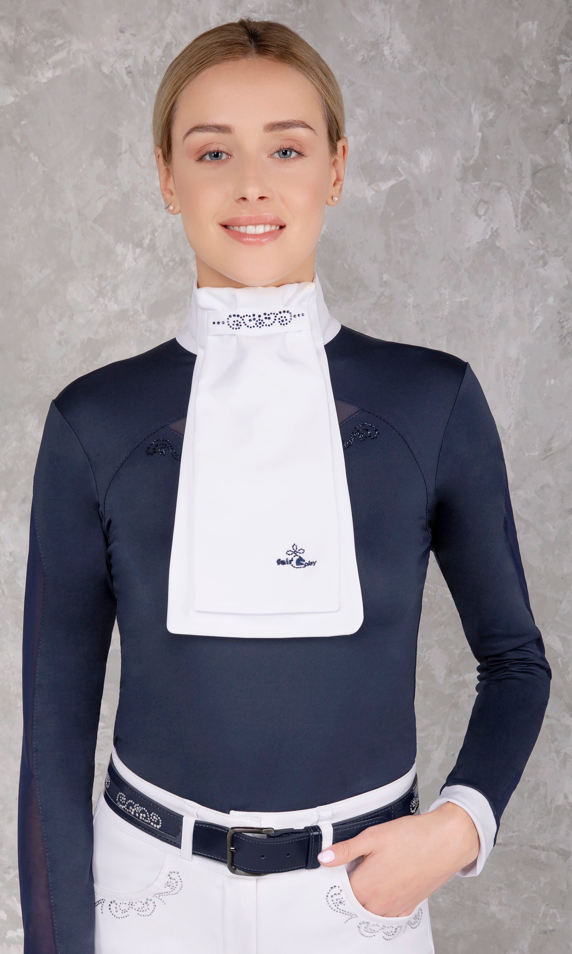 Fair Play Ready Tied Stock Andrea Chic, White Navy