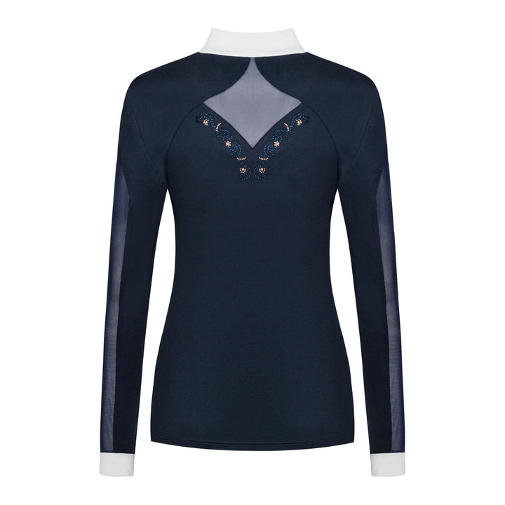 Fair Play Competition Shirt Long Sleeve CATHRINE ROSEGOLD Navy/White