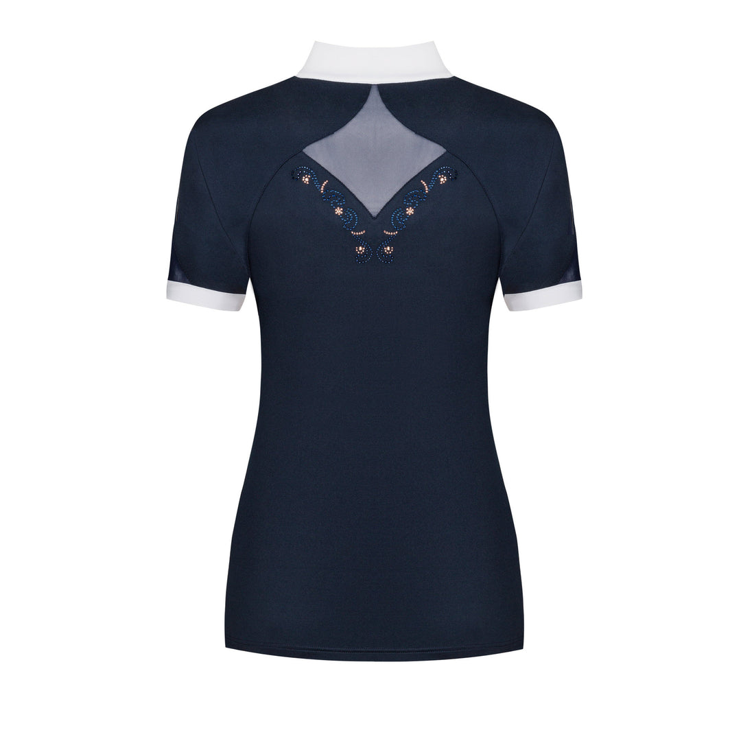 Fair Play Competition Shirt Short Sleeve CATHRINE ROSEGOLD Navy/White