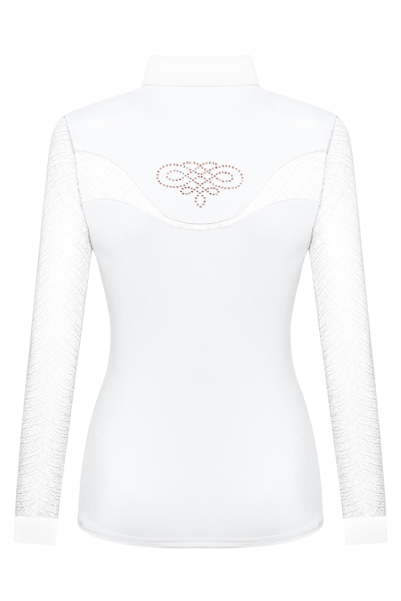 Fair Play Competition Shirt CECILE Long Sleeve ROSEGOLD, White