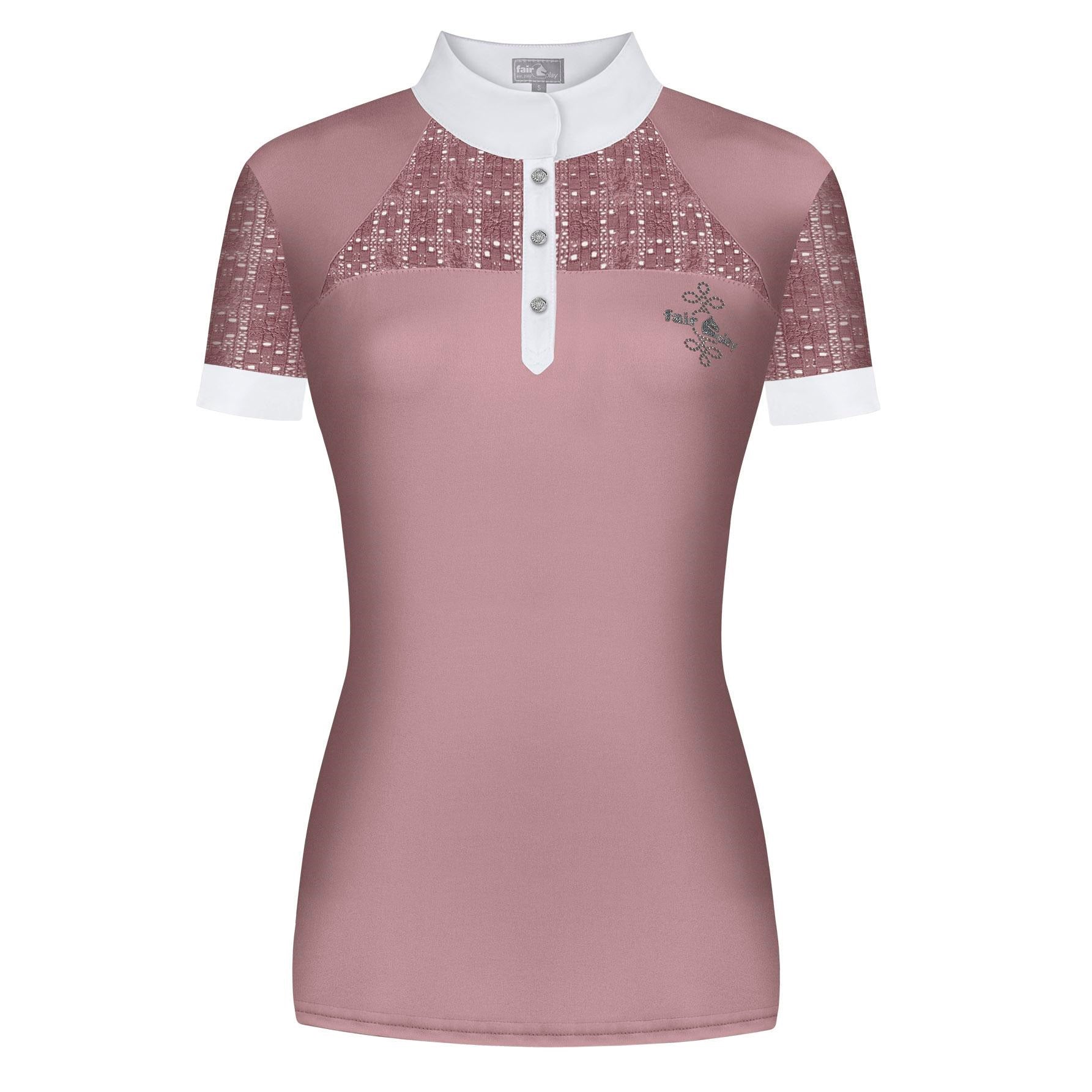 Fair Play AIKO Short Sleeve Competition Shirt, Dusty Pink