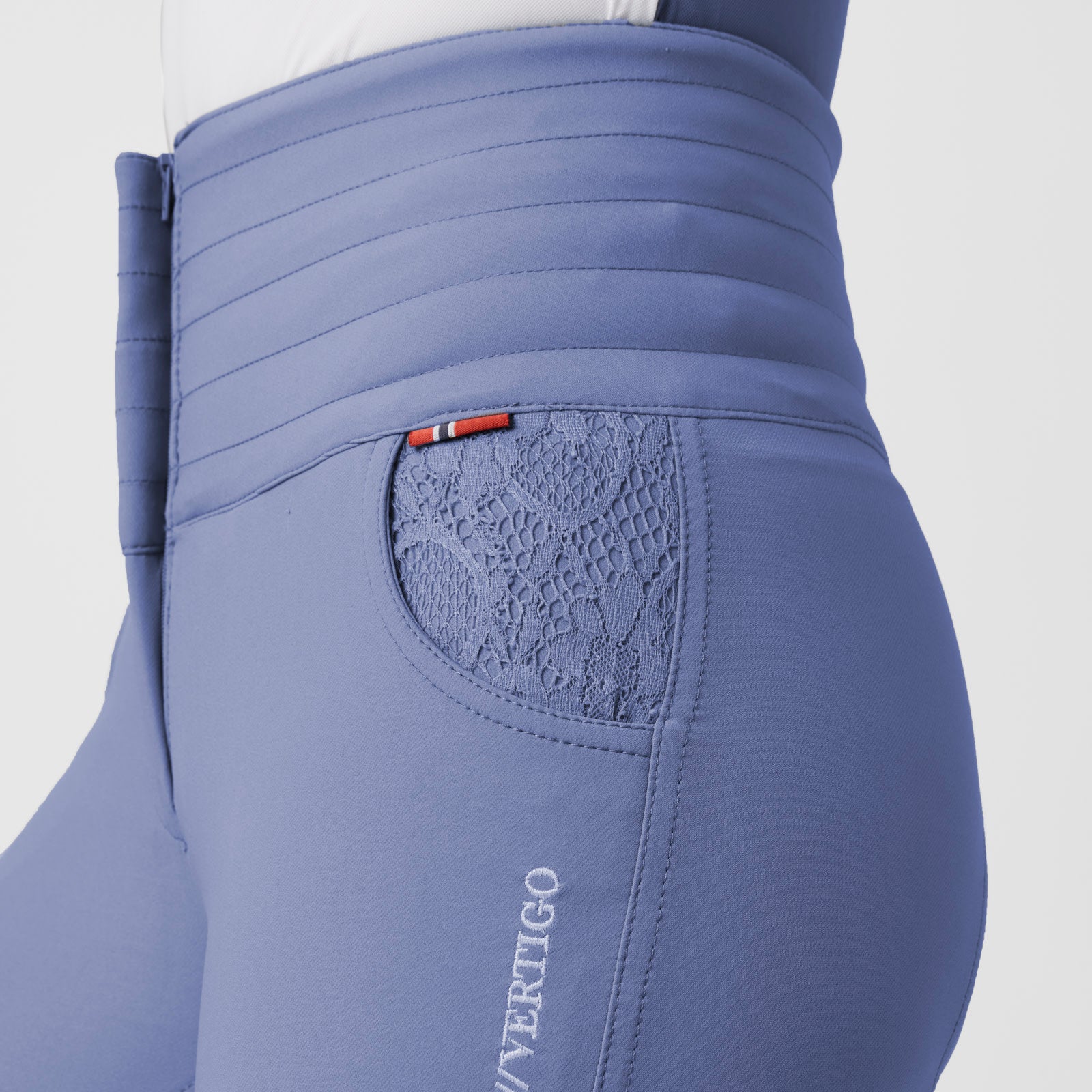 B Vertigo Natalia Sculpting Full Seat Breeches With Lace Detail, Infinity Blue