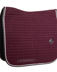 Kentucky Horsewear Dressage Saddle Pad Classic Leather, Bordeaux