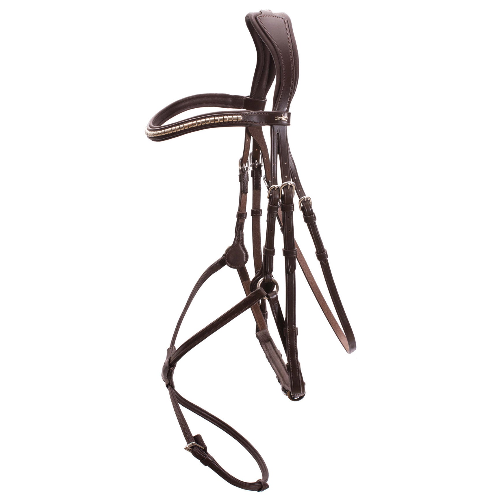 Schockemohle Rio Select Anatomical Bridle, Espresso/Silver