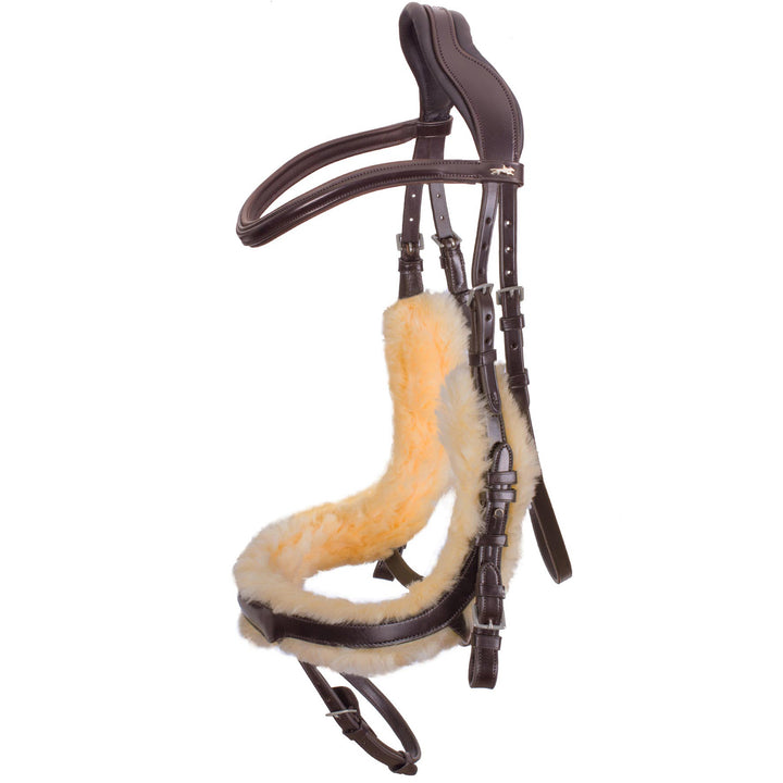 Schockemohle Equitus Zeta Anatomical Special Bridle, Espresso/Silver
