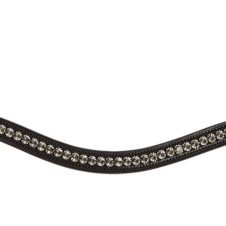 Schockemohle Browband Diamond Select Limited Headband, Black/Grey