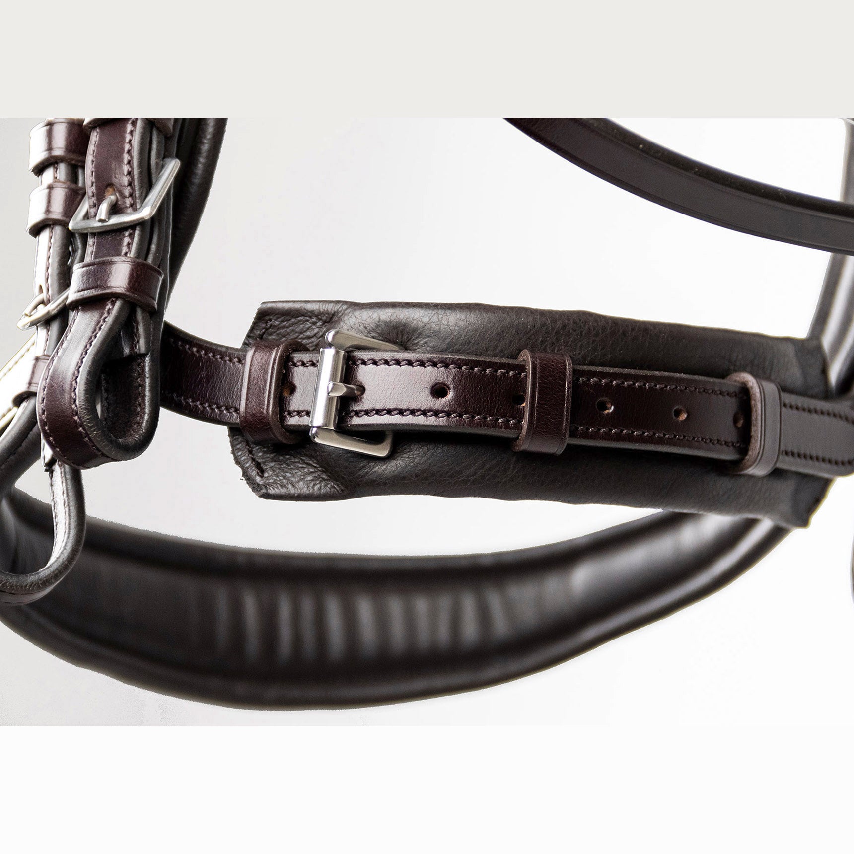 Schockemohle Equitus Gamma Anatomical Double Bridle, Espresso/Silver