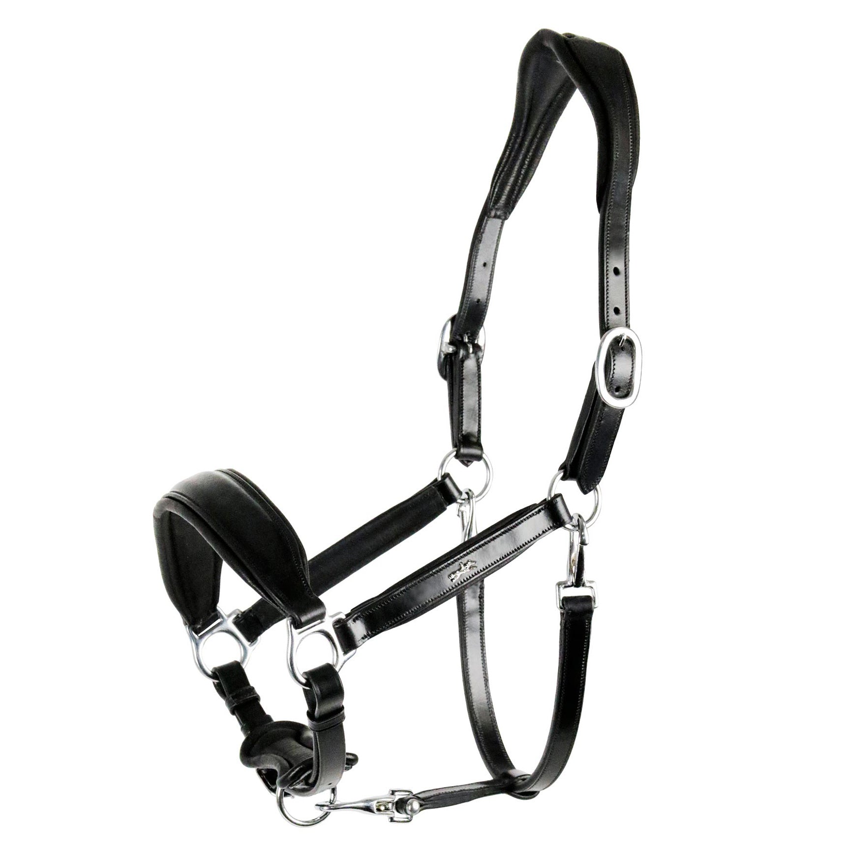 Schockemohle Fremont Anatomical Halter, Black/Silver